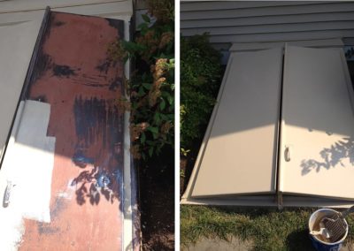 Before & After Painting Bulk Head Door