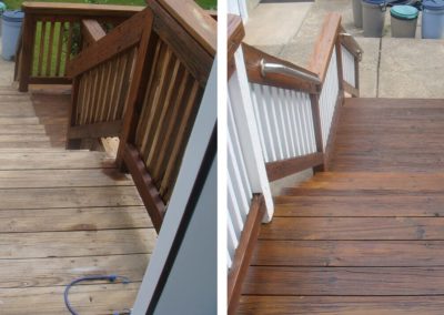 Before & After Deck Stairs