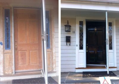 Before & After Front Door Painting