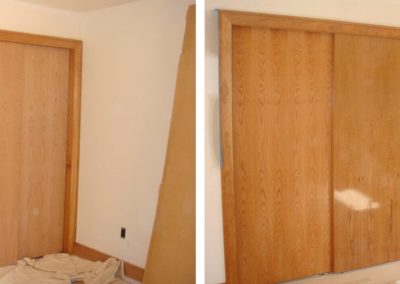 Before & After Restoring Wood Closet